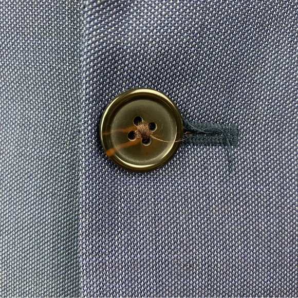 Lauren Ralph Lauren Men's 2-pc Blue Birdseye Classic-Fit Wool Jacket Vest 42R - Picture 5 of 11